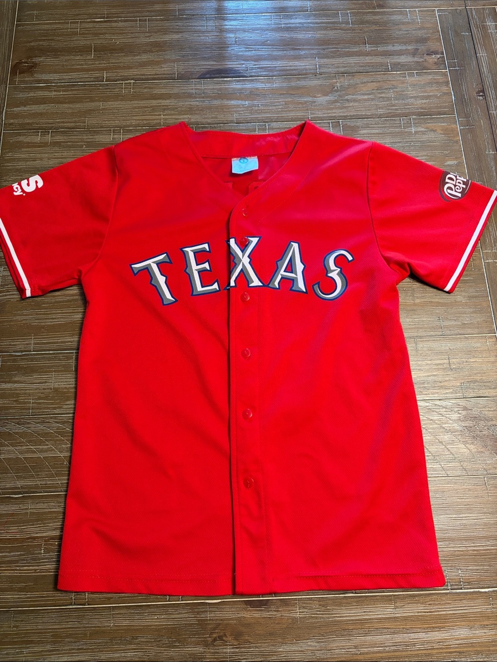 Kids Red TEXAS Baseball Jersey Top